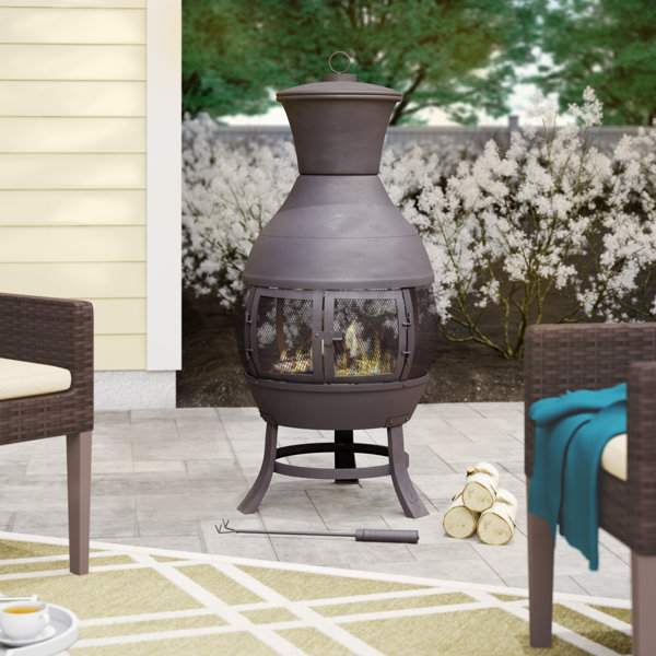 indoor wood burning chiminea